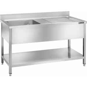 1 MEDENCÉS MOSOGATÓ CSEPEGTETŐVEL ALSÓ POLCCAL  1000x600x950-ES (GD106BL1)