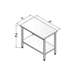 GA 20-156-00​ Gasztrometál munkaasztal