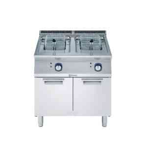 371082 Electrolux 2x15 literes elektromos olajsütő, fritőz zárt tárolóval